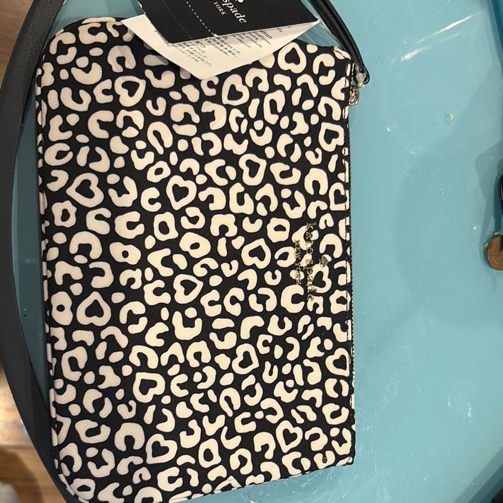 Black and White Patterned Clutch with Bold Design